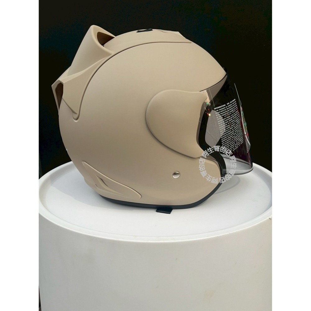 台灣製專利 貓R帽 貓耳朵 R帽 貓耳 安全帽 天德牌雨衣旗艦店 四分之三 半罩式安全帽 強制進氣 眼鏡溝槽 內裡可拆-細節圖6