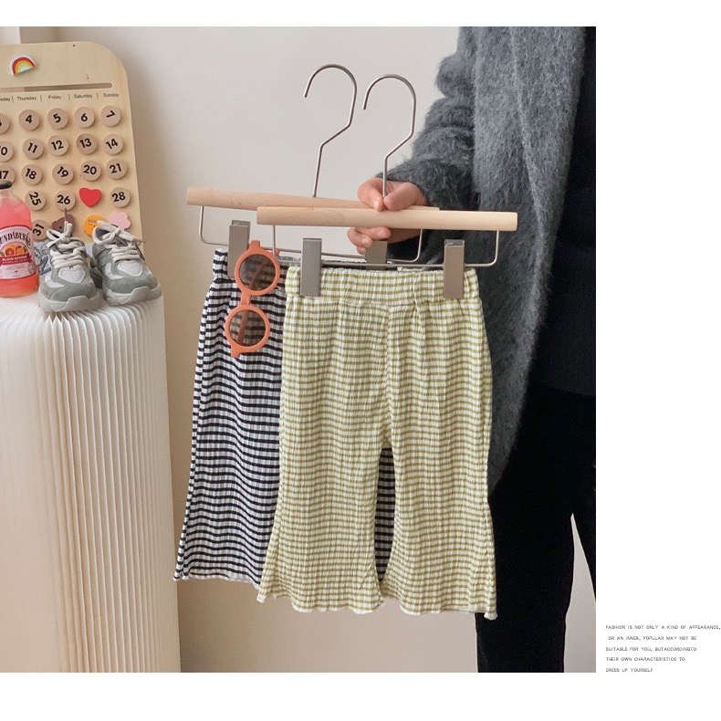 【7/21結單】童褲子夏季薄款休閒褲兒童洋氣時髦喇叭褲女寶寶夏裝外穿防蚊褲-細節圖9