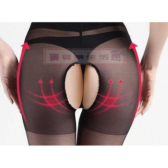 ❀ 寶貝樂生活館 ❀ 【蒂巴蕾】 7倍彈力 柔舒設計 開檔 & 開洞免脫型 彈性 絲襪 褲襪 (黑/膚)-細節圖2