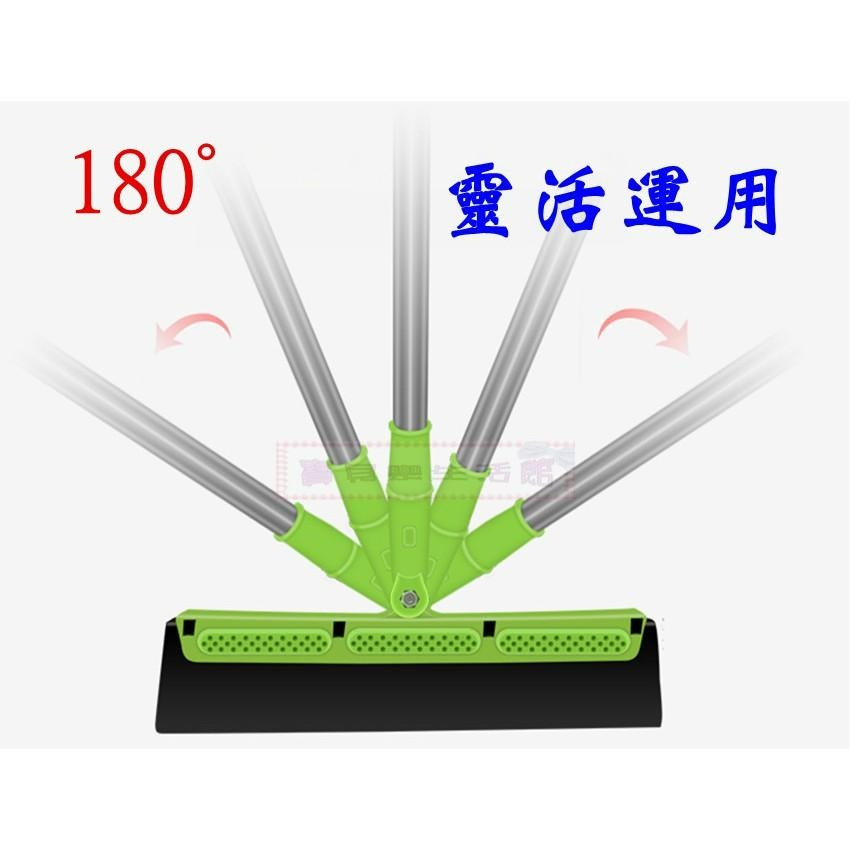 ❀ 寶貝樂生活館 ❀〖不鏽鋼〗伸縮海綿掃把 ➤掃地 ➤刮水 ➤清潔玻璃 一把搞定-細節圖3