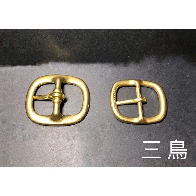 (2.8cm,3.0cm)黃銅 復古 簡約 橢圓皮帶扣頭 皮革 休閒腰帶 五金配件-細節圖3