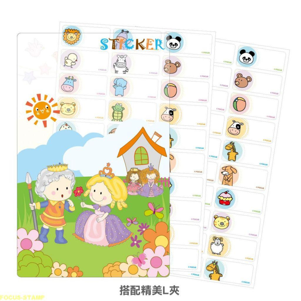 『小東東雜貨舖』挑戰24H內出貨！《童話小公主-小尺寸》 卡通姓名貼 授權貼紙 彩色姓名貼紙 可愛貼紙 防水貼紙 附贈收-細節圖3