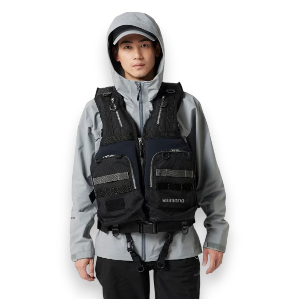 中壢紅海釣具【SHIMANO】 VF-229X 礁岩硬派浮力背心 磯釣救生衣-細節圖2