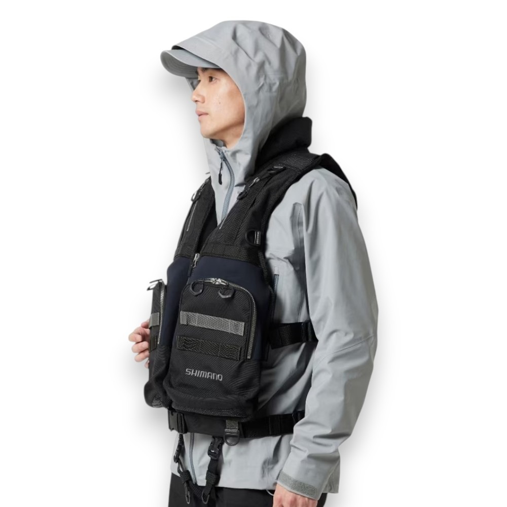 中壢紅海釣具【SHIMANO】 VF-229X 礁岩硬派浮力背心 磯釣救生衣-細節圖4