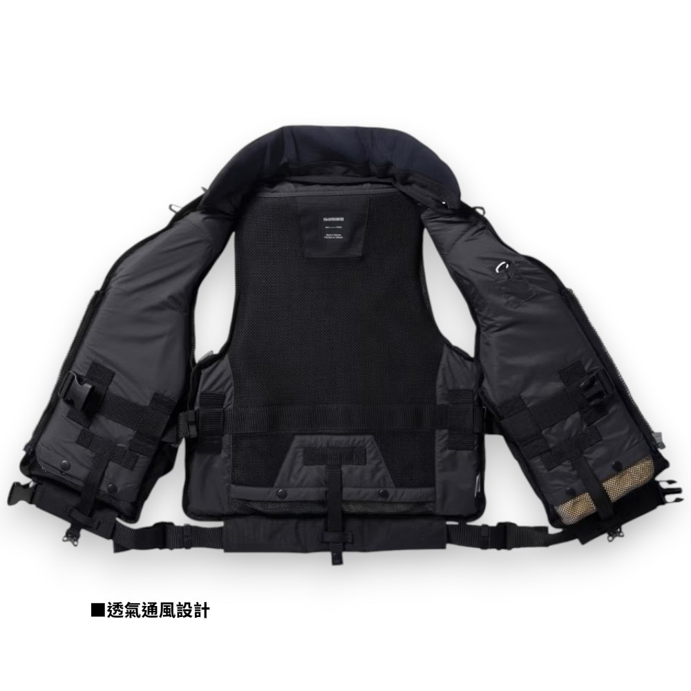 中壢紅海釣具【SHIMANO】 VF-229X 礁岩硬派浮力背心 磯釣救生衣-細節圖8