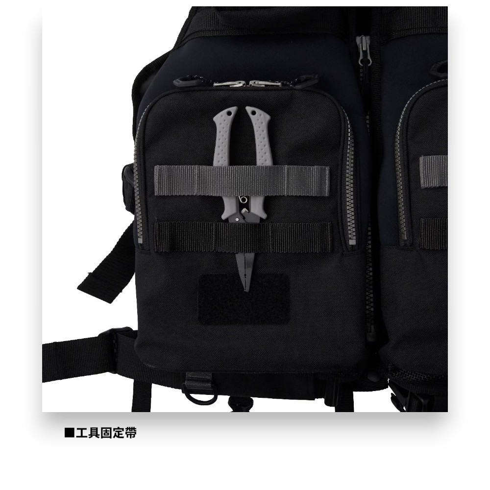 中壢紅海釣具【SHIMANO】 VF-229X 礁岩硬派浮力背心 磯釣救生衣-細節圖10