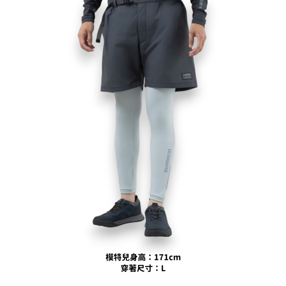 中壢紅海釣具【SHIMANO】AC-005Z 防曬腿套 26春夏款 UPF50+ 釣魚腿套 防曬透氣 彈性冰絲-細節圖2