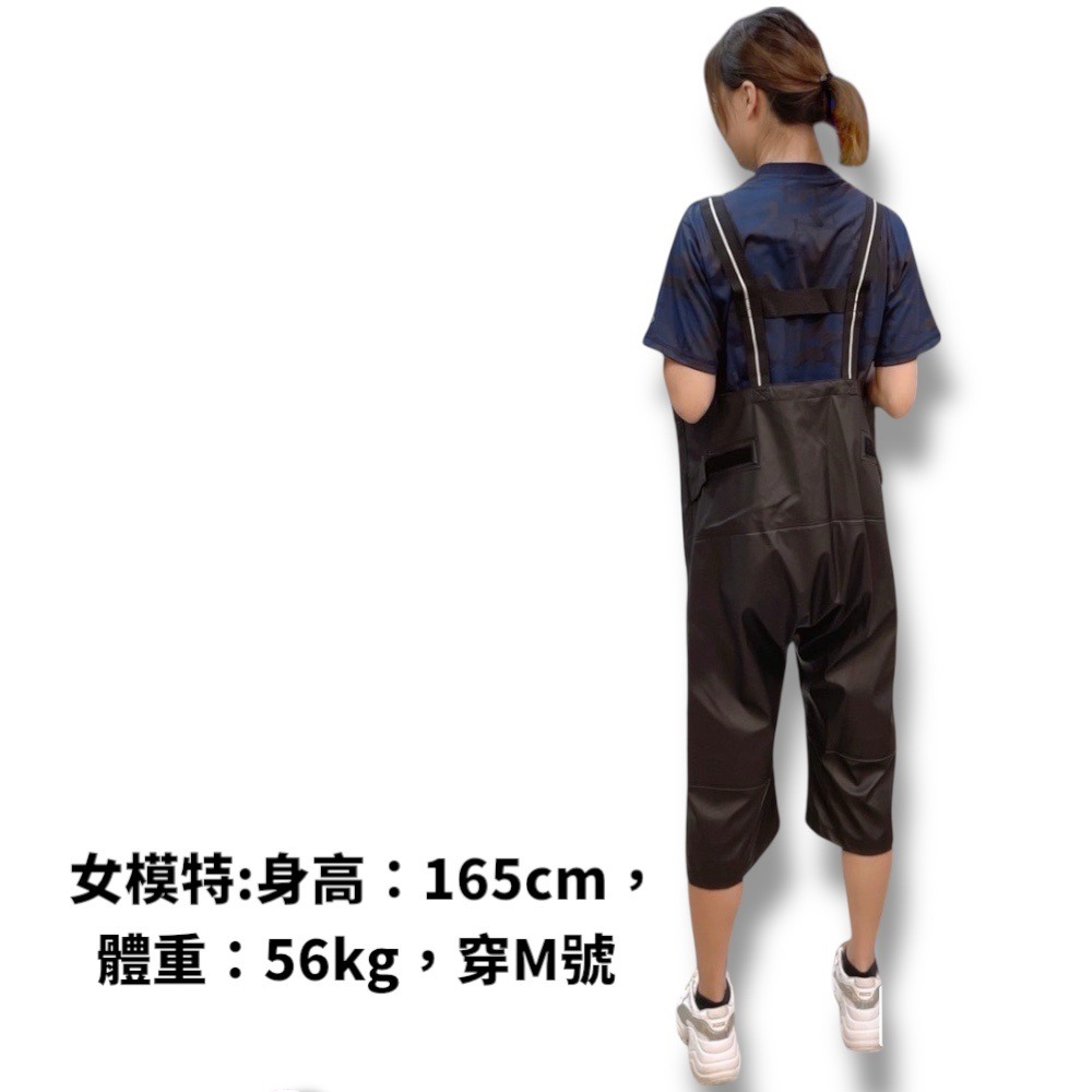 中壢鴻海釣具【DAIWA】 DR-6323P 黑色船釣吊帶雨衣褲 23年款-細節圖3