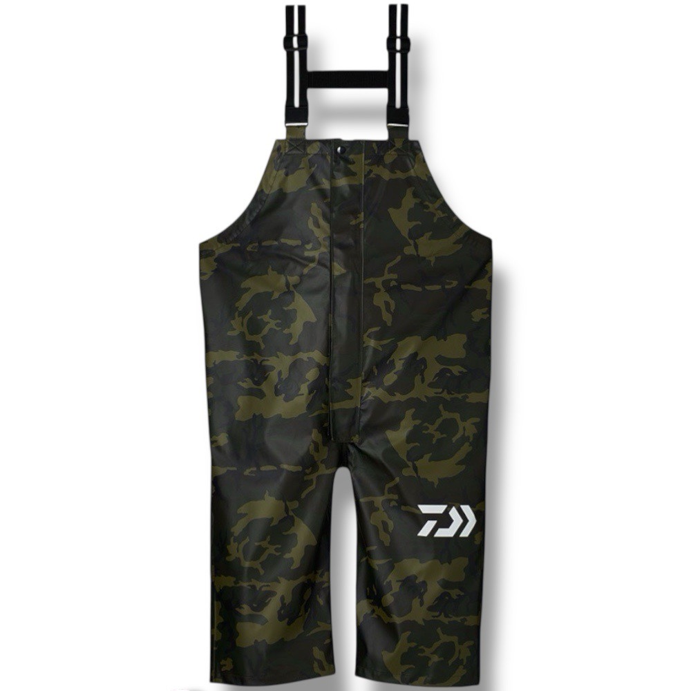 中壢鴻海釣具【DAIWA】 DR-6323P 黑色船釣吊帶雨衣褲 23年款-規格圖8