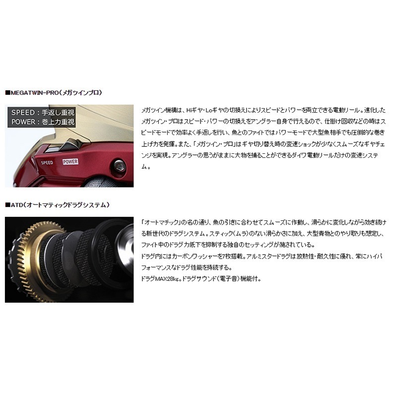 中壢紅海釣具【DAIWA】SEABORG 600MJ 電動捲線器-細節圖4