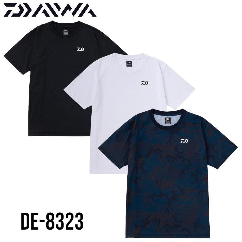 (鴻海釣具企業社)《DAIWA》 DE-8323 黑色吸水速乾短袖上衣 23年款-細節圖2