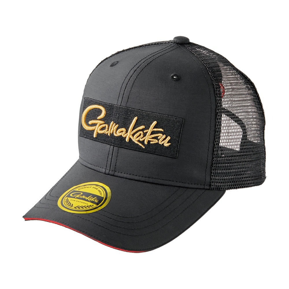 中壢鴻海釣具【gamakatsu】GM-9104 刺繡LOGO釣魚網帽-細節圖4