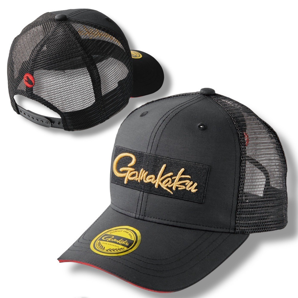 中壢鴻海釣具【gamakatsu】GM-9104 刺繡LOGO釣魚網帽-規格圖11