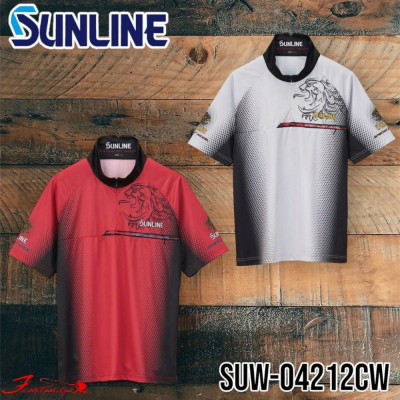 (鴻海釣具企業社)《SUNLINE》 SUW-04212CW PRODRY 吸水速乾短袖釣魚衫 23年款