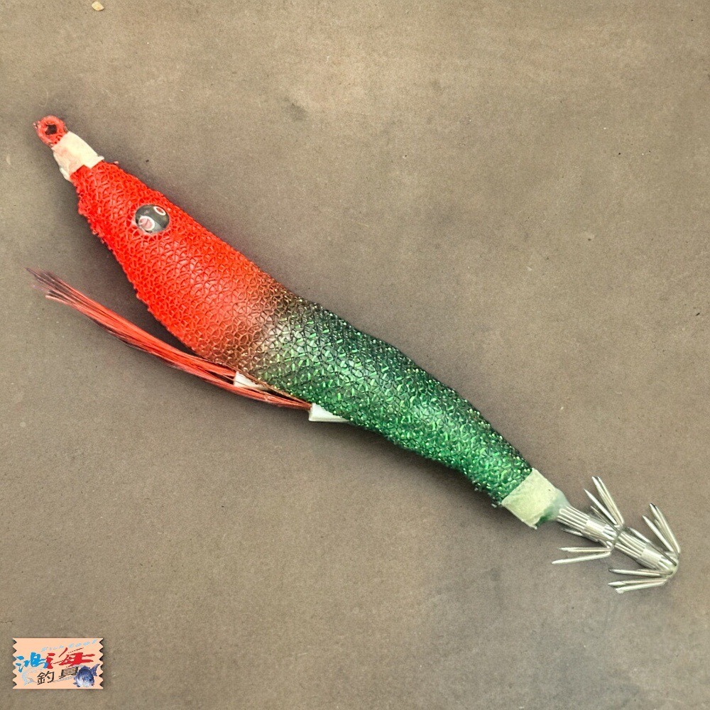 (鴻海釣具企業社) 天龍蝦-90MM 5種顏色 布捲 透抽-細節圖2