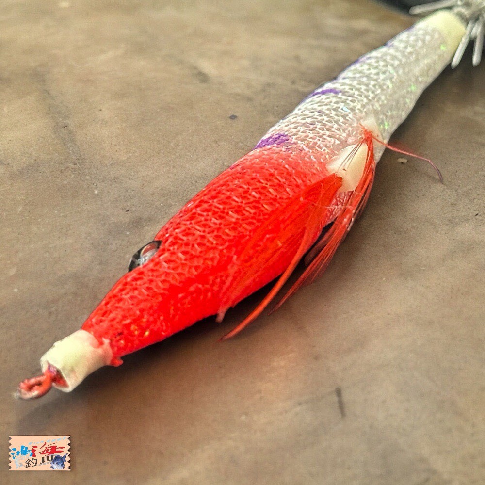 (鴻海釣具企業社) 天龍蝦-90MM 5種顏色 布捲 透抽-細節圖7