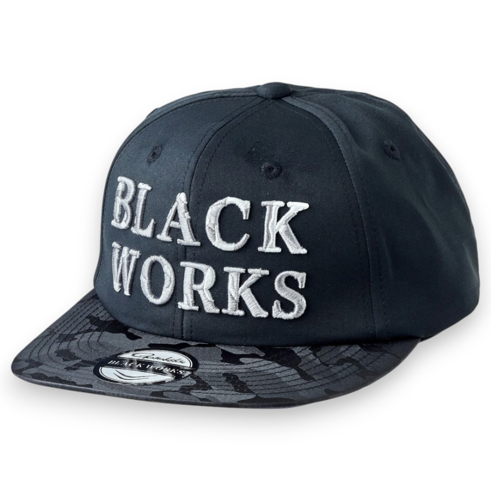 中壢紅海釣具【gamakatsu】BLACK WORKS GM-9895 帽子 平沿帽 棒球帽 潮流帽-細節圖3