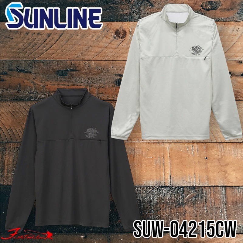 (紅海釣具企業社)《SUNLINE》 SUW-04215CW 獅子圖案防蚊長袖釣魚衫 23年款-細節圖2