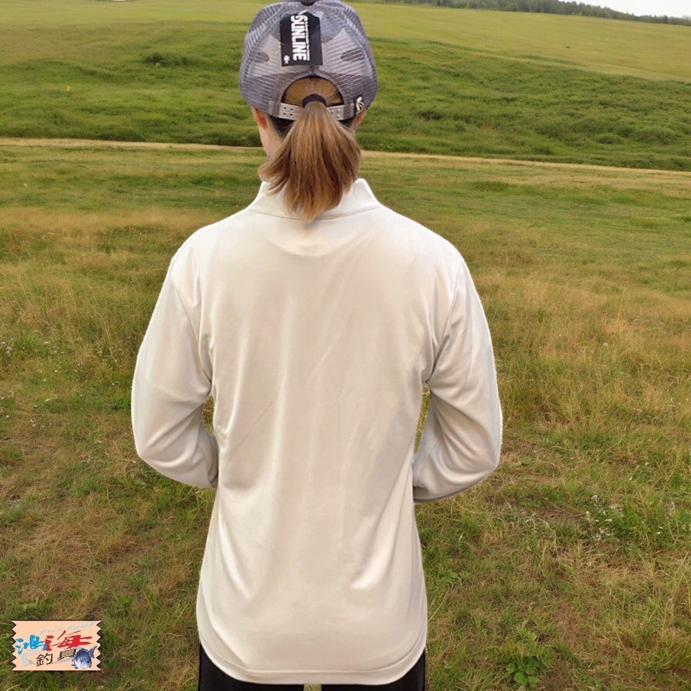 (紅海釣具企業社)《SUNLINE》 SUW-04215CW 獅子圖案防蚊長袖釣魚衫 23年款-細節圖6