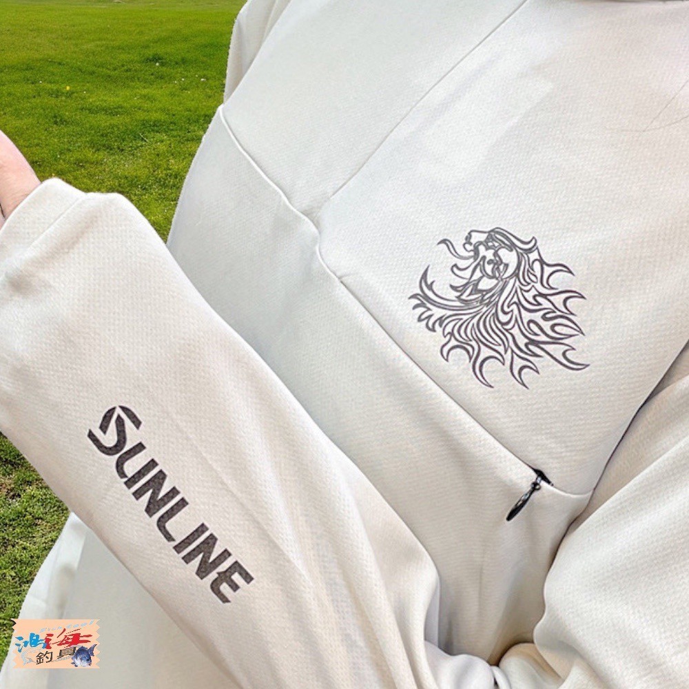 (紅海釣具企業社)《SUNLINE》 SUW-04215CW 獅子圖案防蚊長袖釣魚衫 23年款-細節圖7
