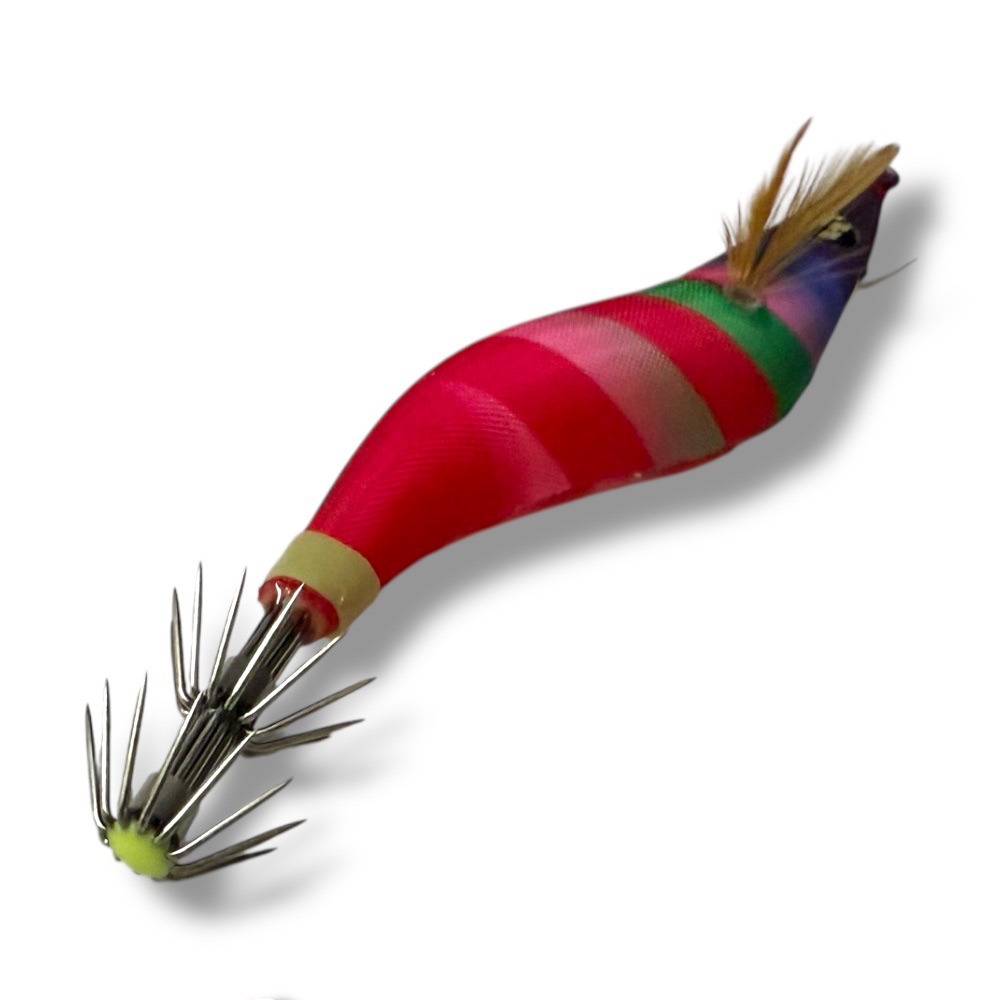 中壢鴻海釣具【PRO HUNTER】士官長 超銳利 響珠 日本針 五色-透抽蝦型布捲(5入)-細節圖8