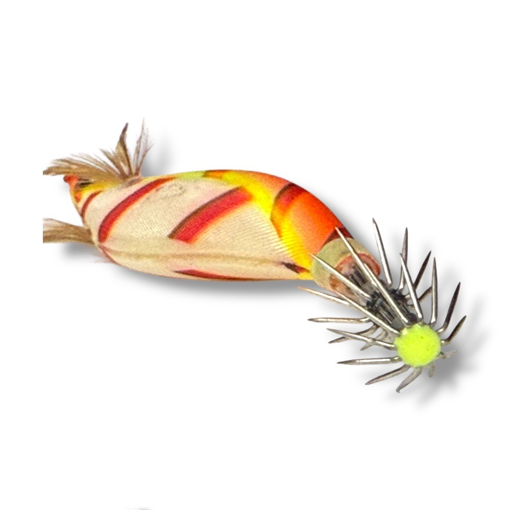 中壢鴻海釣具【PRO HUNTER】士官長 超銳利 響珠 日本針 五色-透抽蝦型布捲(5入)-細節圖9