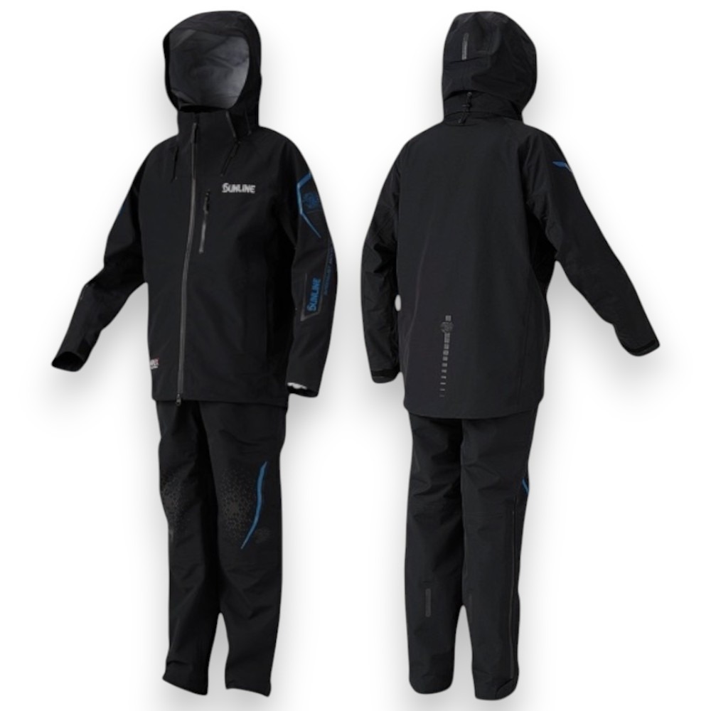 紅海釣具企業社【SUNLINE】 SUW-23901 頂級防水套裝 23 年款 金色×紅色 藍色×黑色 釣魚套裝 雨衣-細節圖3