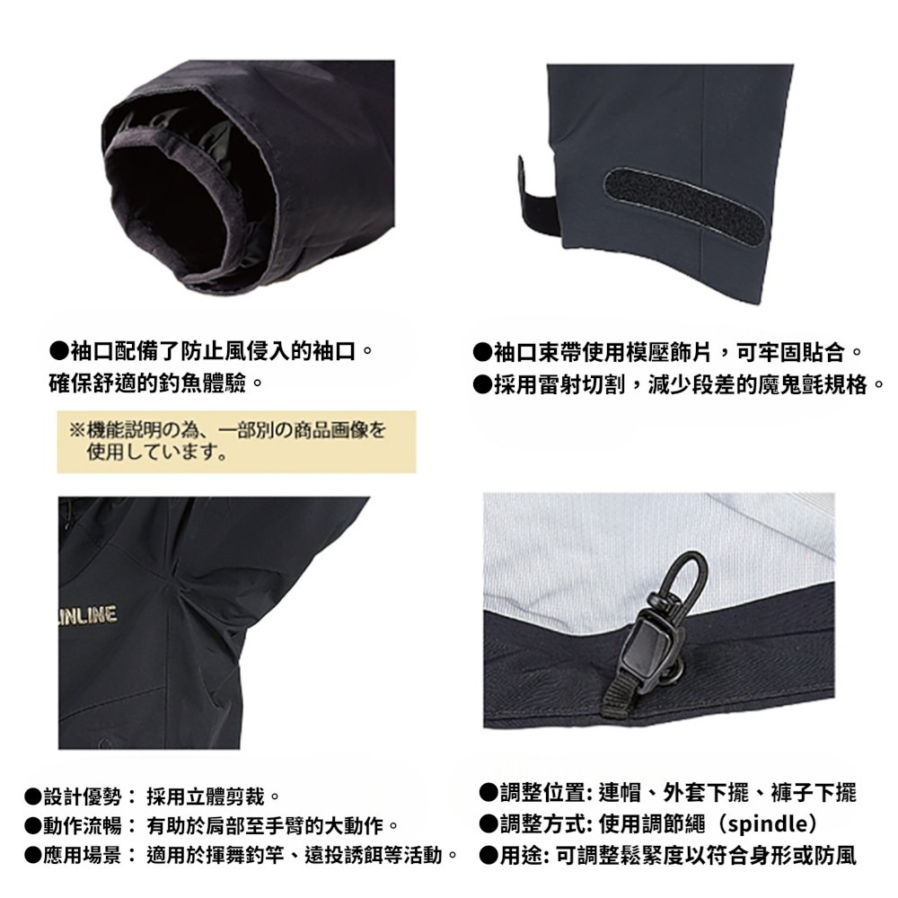 紅海釣具企業社【SUNLINE】 SUW-23901 頂級防水套裝 23 年款 金色×紅色 藍色×黑色 釣魚套裝 雨衣-細節圖8