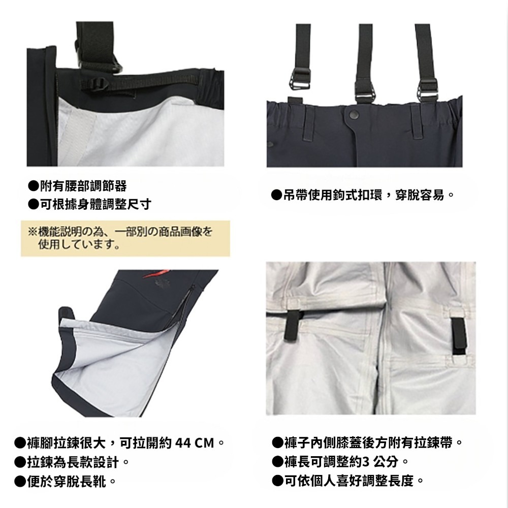 紅海釣具企業社【SUNLINE】 SUW-23901 頂級防水套裝 23 年款 金色×紅色 藍色×黑色 釣魚套裝 雨衣-細節圖9