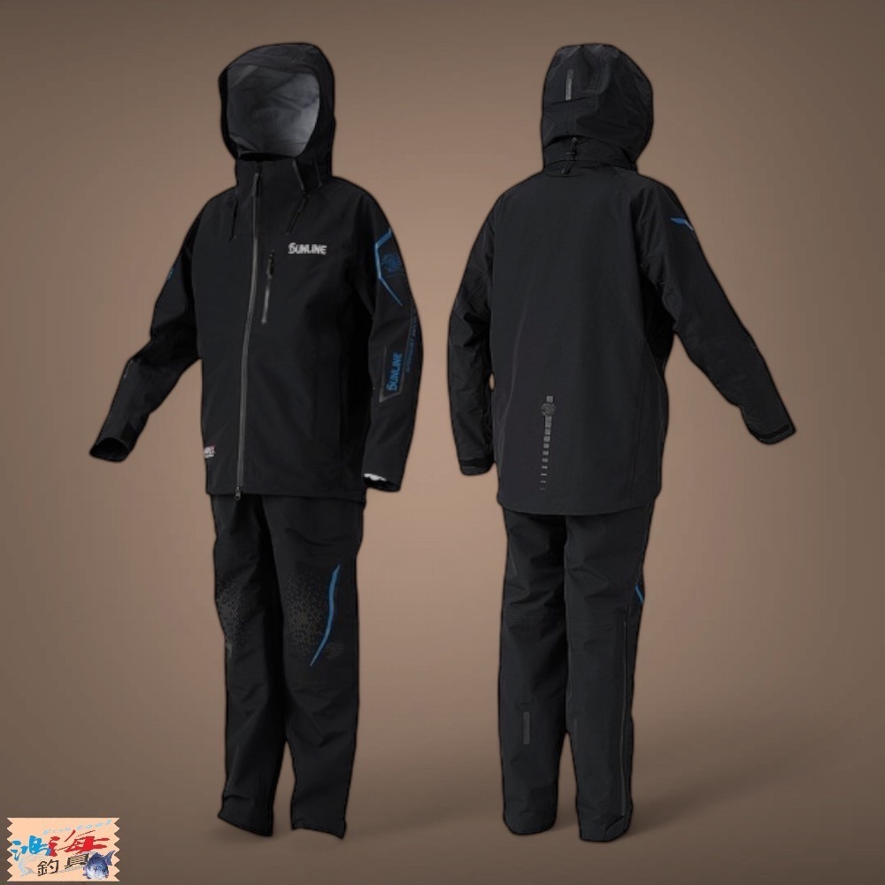 紅海釣具企業社【SUNLINE】 SUW-23901 頂級防水套裝 23 年款 金色×紅色 藍色×黑色 釣魚套裝 雨衣-細節圖4