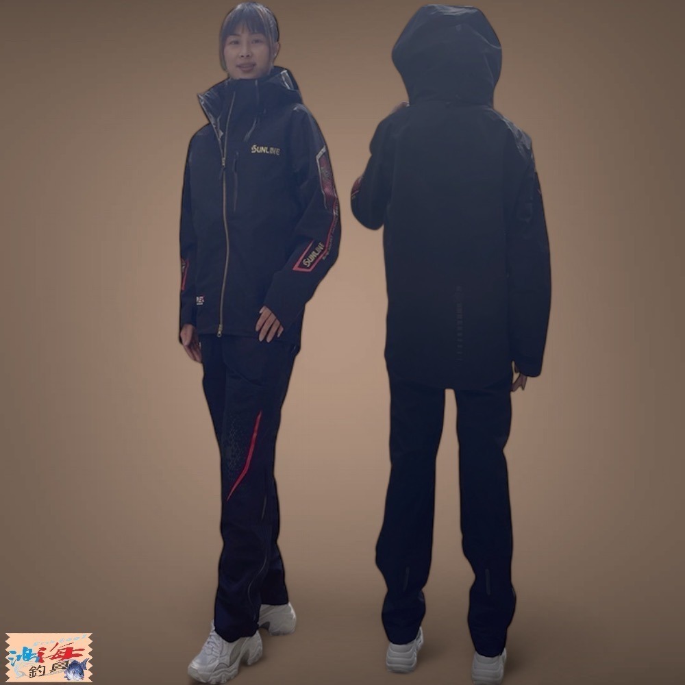 紅海釣具企業社【SUNLINE】 SUW-23901 頂級防水套裝 23 年款 金色×紅色 藍色×黑色 釣魚套裝 雨衣-細節圖6