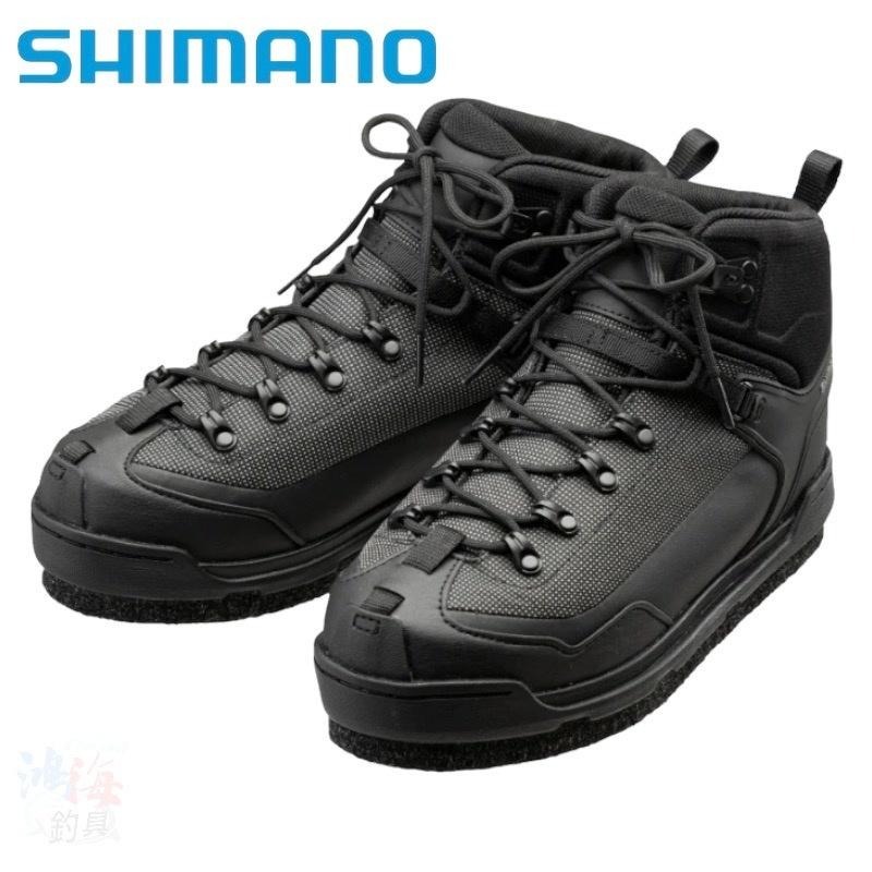 鴻海釣具企業社)《SHIMANO》22 FS-011V 黑色切紋毛氈防滑釘鞋- 鴻海