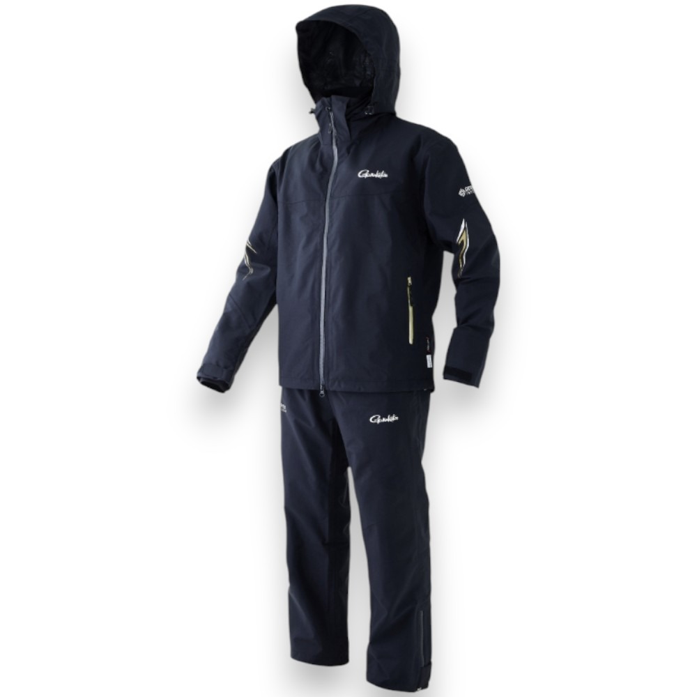 中壢紅海釣具【gamakatsu】GM-3685 Gore-Tex Infinium 黑色釣魚防水套裝 雨衣-細節圖2