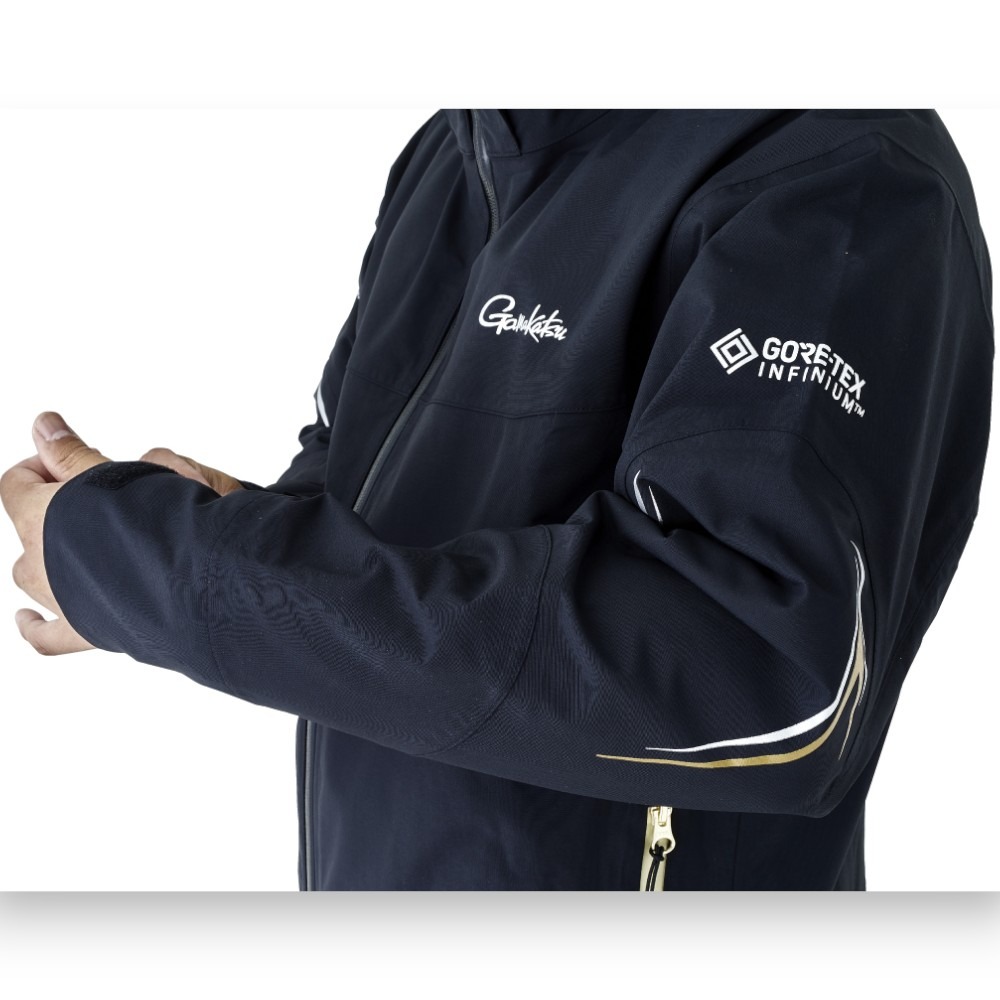 中壢紅海釣具【gamakatsu】GM-3685 Gore-Tex Infinium 黑色釣魚防水套裝 雨衣-細節圖6