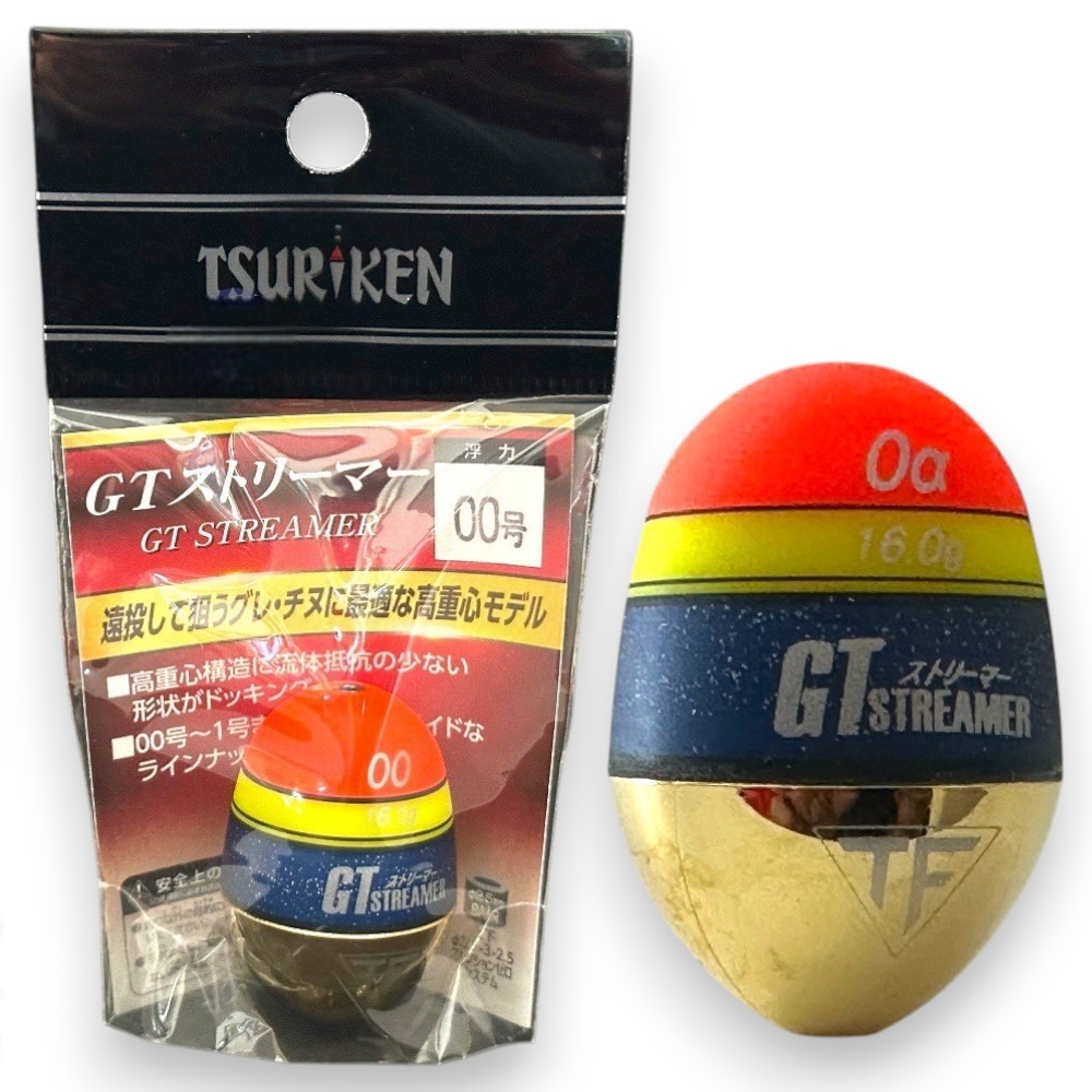 紅海釣具企業社【TSURIKEN】 釣研GT STREAMER 磯釣阿波 全游動 半游動 固定式 浮標-規格圖5