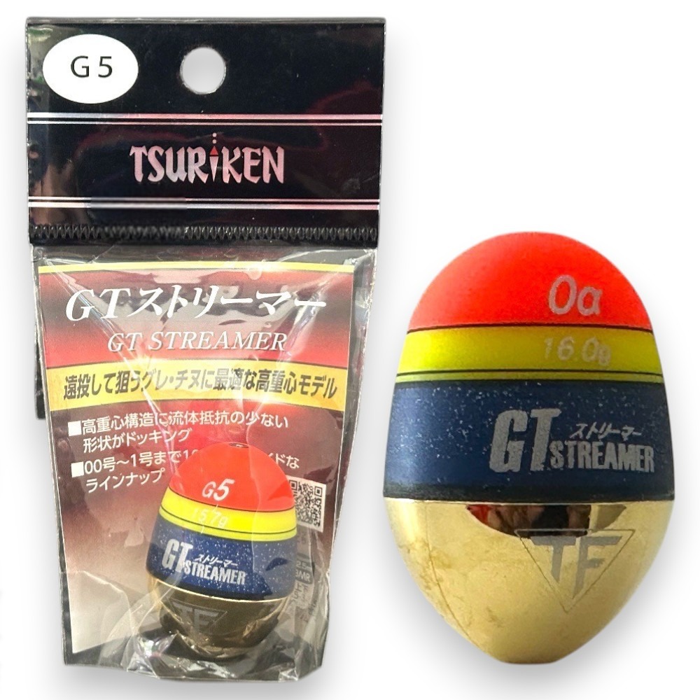 紅海釣具企業社【TSURIKEN】 釣研GT STREAMER 磯釣阿波 全游動 半游動 固定式 浮標-規格圖5