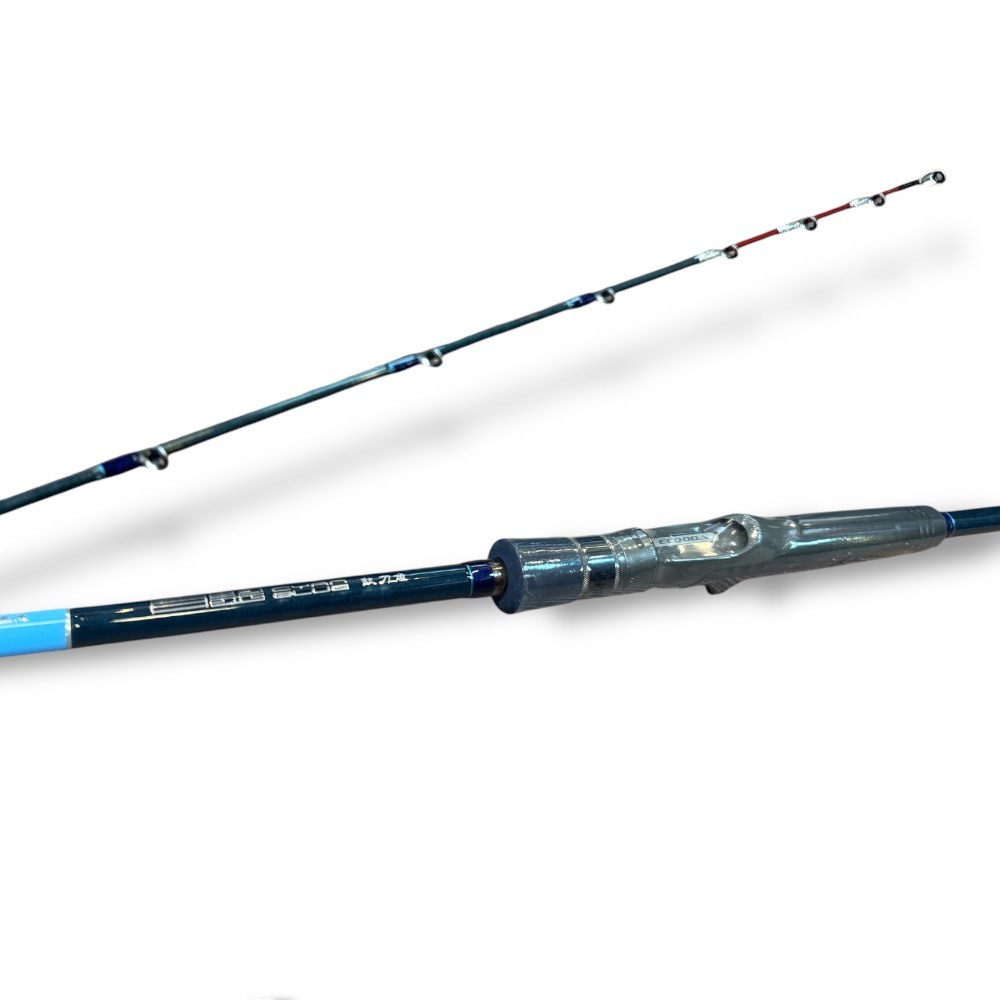 中壢鴻海釣具【ECOODA】青藍-鈦刀魚 鈦合金尾 C-63M 槍柄 天亞竿 TENYA-細節圖5