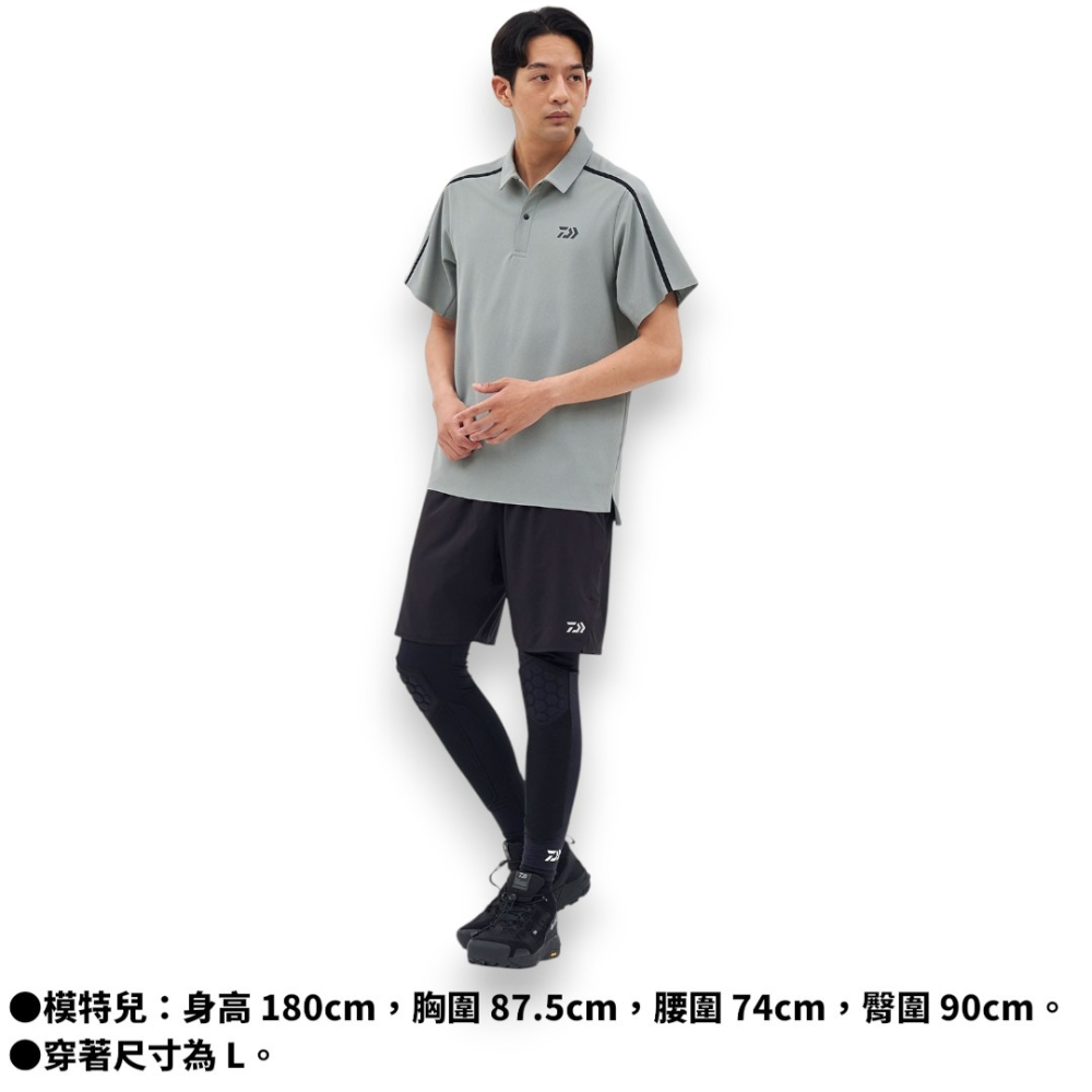 中壢紅海釣具【DAIWA】DE-9426 黑色高機能防曬速乾 Polo 衫｜2026 春夏新款-細節圖3