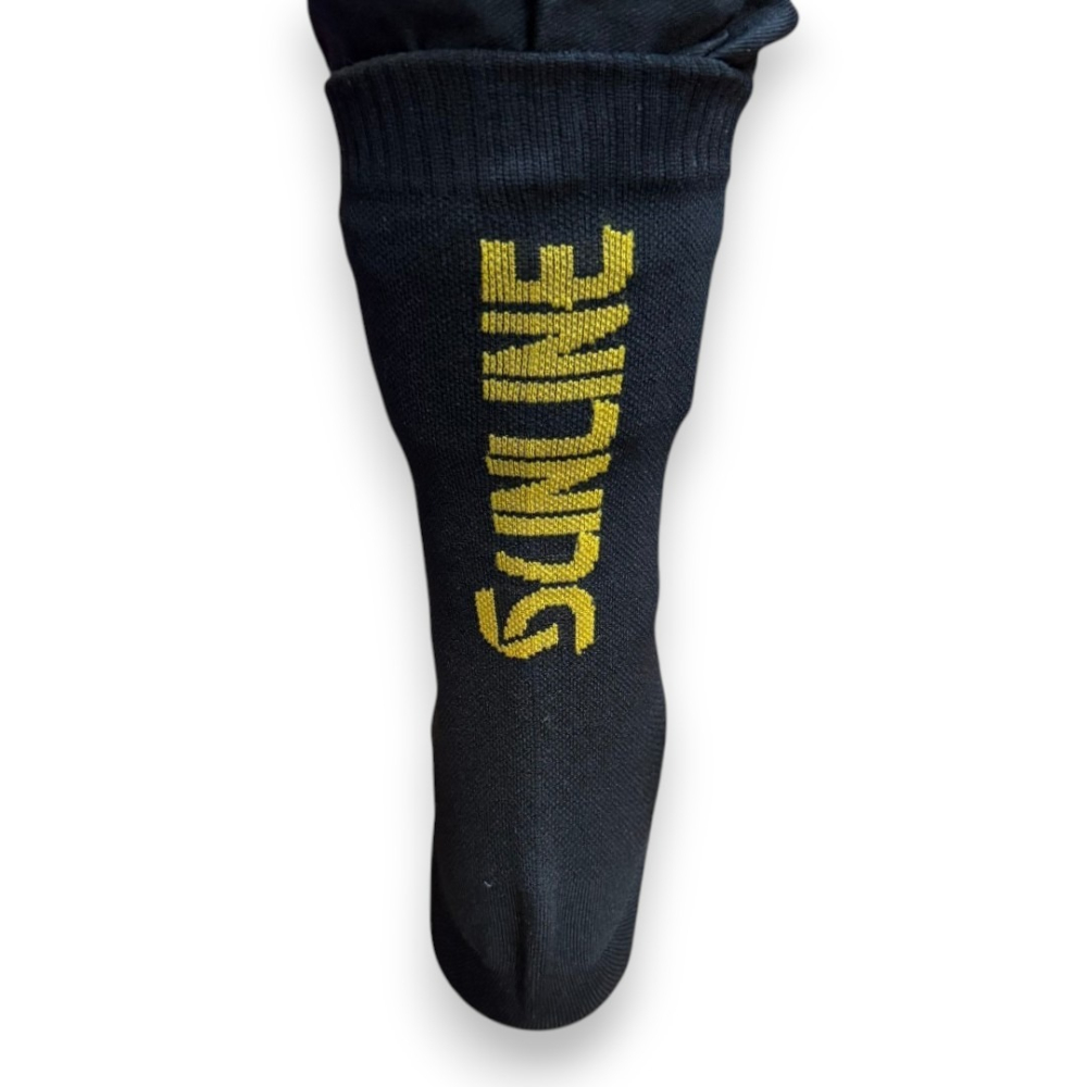 中壢紅海釣具【SUNLINE】SUW-1109 獅子金色LOGO 黑色內置防水薄膜防水襪 釣魚襪 (26年春夏款)-細節圖4