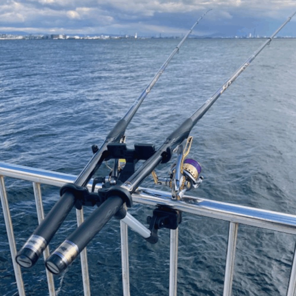 中壢紅海釣具 【TSuriMusha】釣武者マイティーアームW 雙頭置竿架 多功能置竿架 萬用置竿架-細節圖6