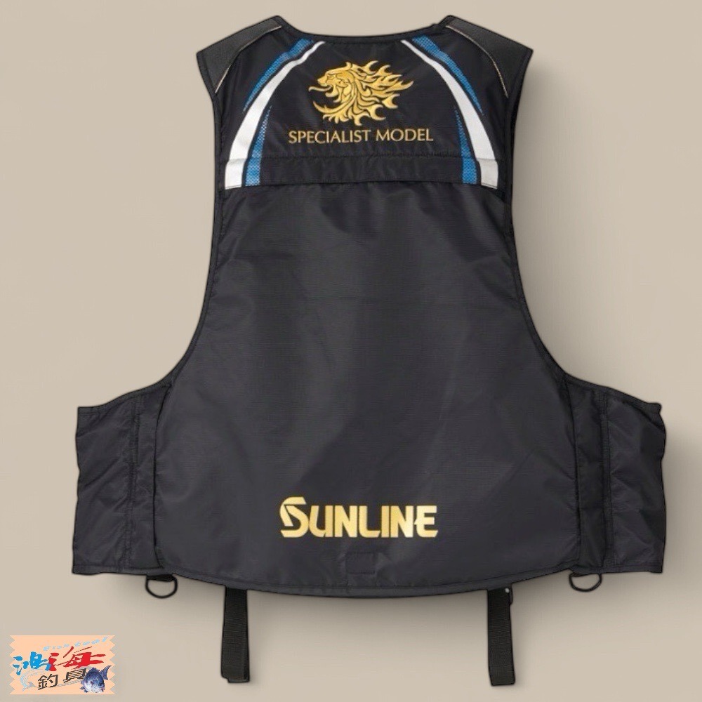 中壢鴻海釣具【SUNLINE】SUL-241 藍色救生衣-細節圖3