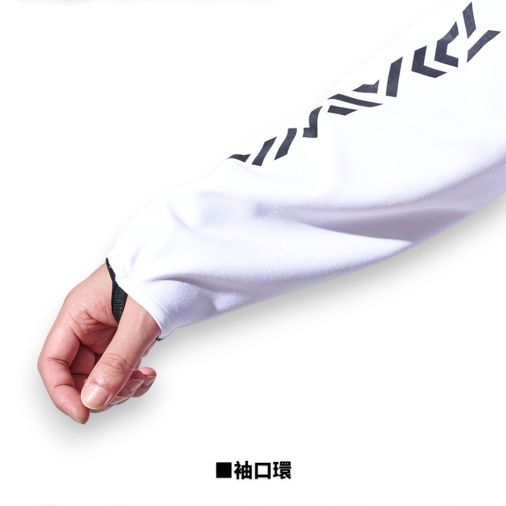 中壢紅海釣具【DAIWA】DE-9225 黑色彈性連帽保暖長袖上衣 (25年秋冬款)-細節圖6