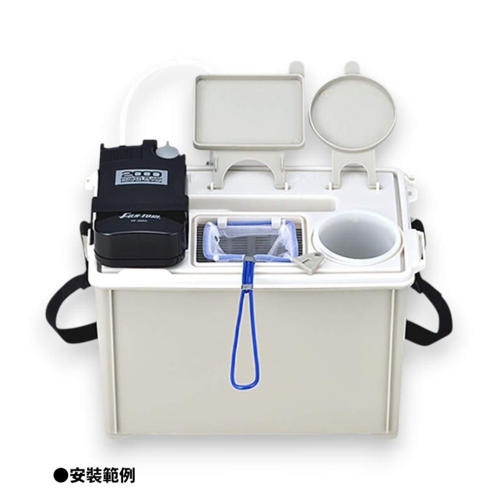 中壢紅海釣具【MEIHO】明邦 活蝦桶 7L 日本製 活餌桶 蝦桶 打氣桶 活魚桶 磯釣 船釣 釣魚用品 氣泵單獨出售-細節圖4
