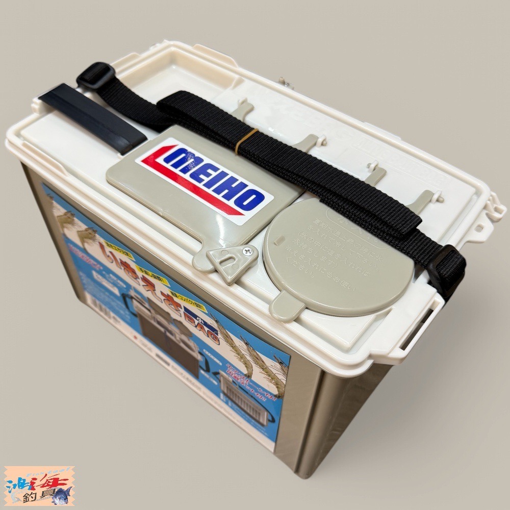 中壢鴻海釣具【MEIHO】明邦 活きエサBAG小 7L 活蝦桶 (不含幫浦) 養蝦桶 活蝦箱-細節圖3