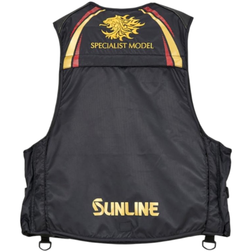 紅海釣具企業社【SUNLINE】SUL-240 黑金色救生衣 金獅頭 救生衣 22秋磯最新款-細節圖3