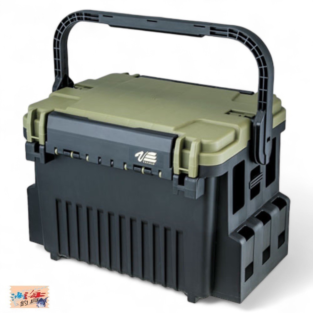 紅海釣具企業社【MEIHO】明邦 VS-7095N 黑綠色釣魚工具箱 明邦工具箱 工具盒 船釣 磯釣 路亞 釣魚置物箱-細節圖3