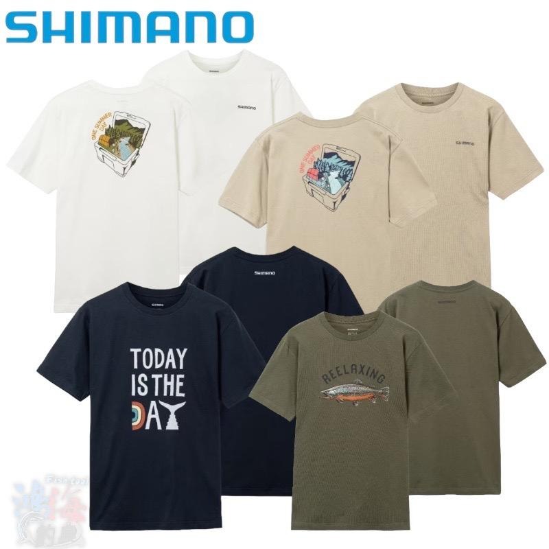 鴻海釣具企業社《SHIMANO》 SH-003V 23年款圖形短袖T恤-細節圖2