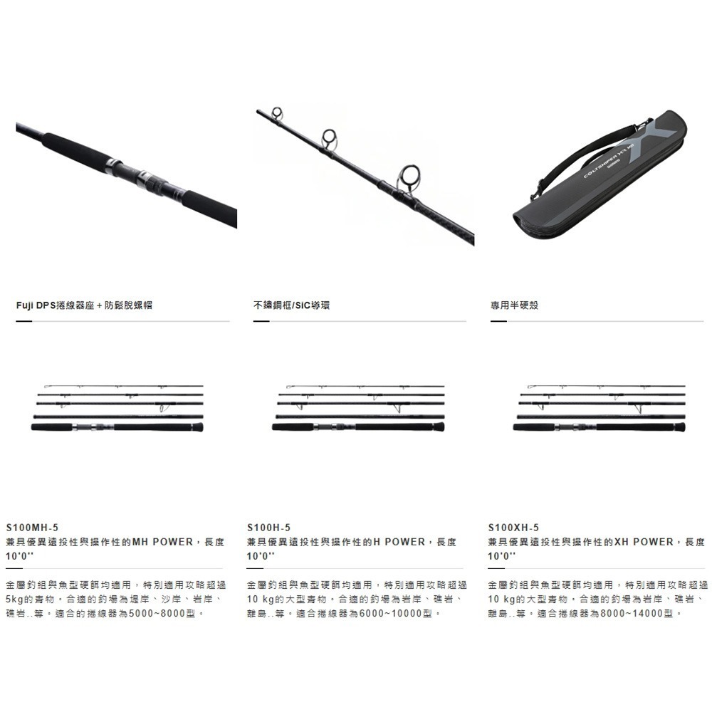紅海釣具企業社【SHIMANO】COLTSNIPER XR MB  五節式海水路亞竿-細節圖6