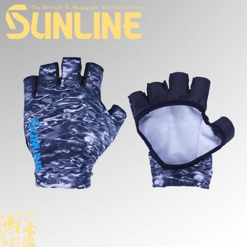 鴻海釣具企業社《SUNLINE》22  SUG-603黑色手甲(手套) 釣魚手套-細節圖2