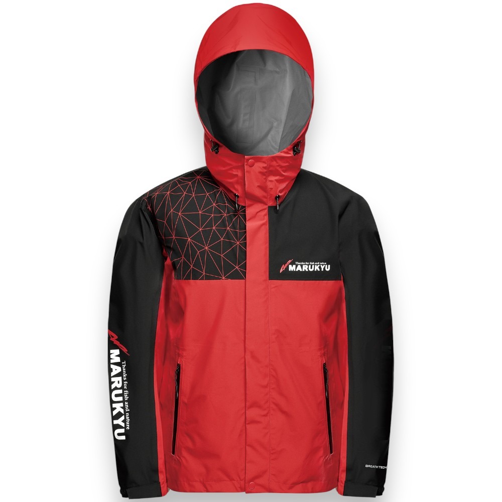 中壢紅海釣具【MARUKYU】MQ-01 雨衣釣魚套裝 防水套裝 防風性 耐水性的三層布料-細節圖3